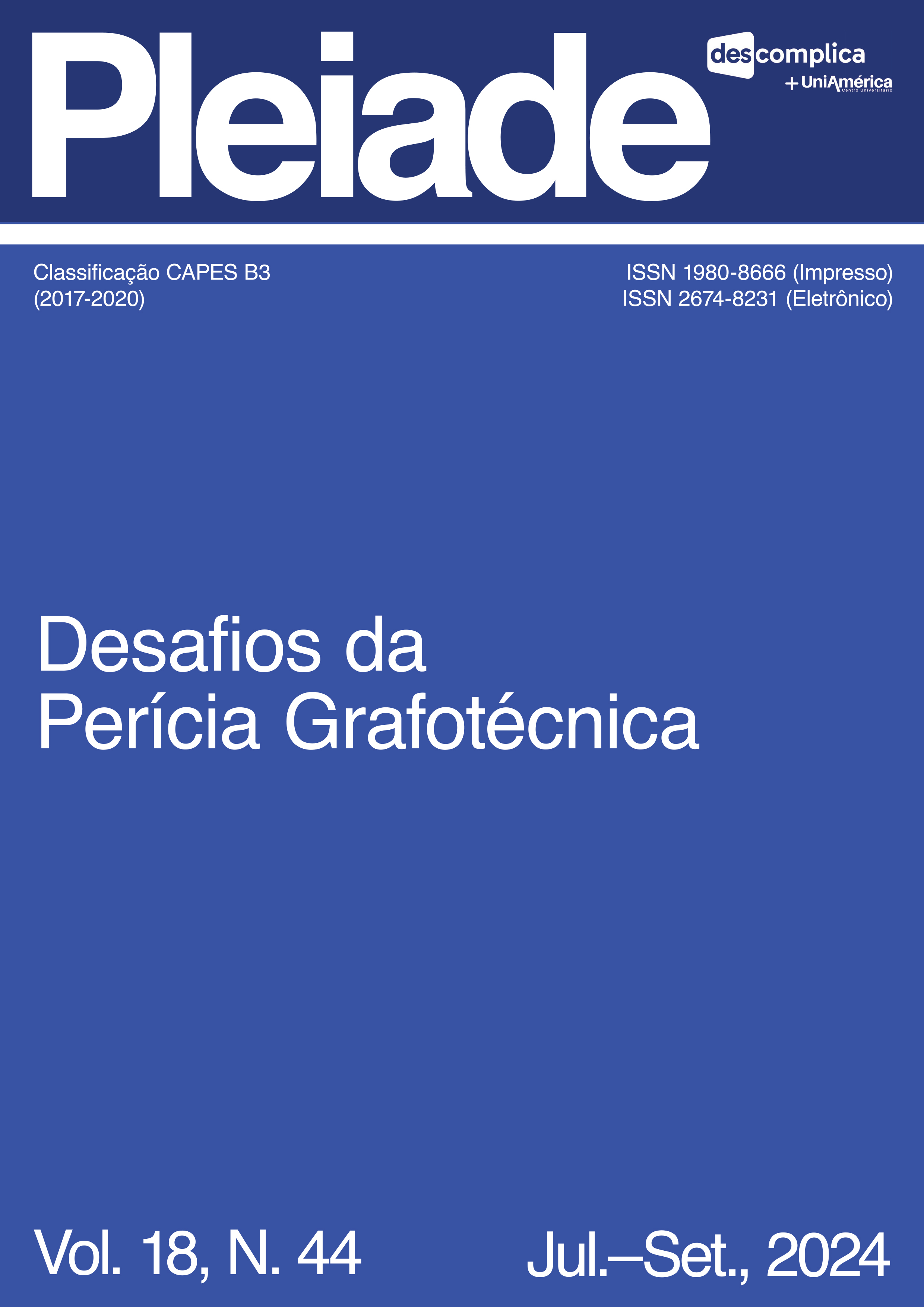 					Visualizar v. 18 n. 44 (2024): Desafios da Perícia Grafotécnica
				