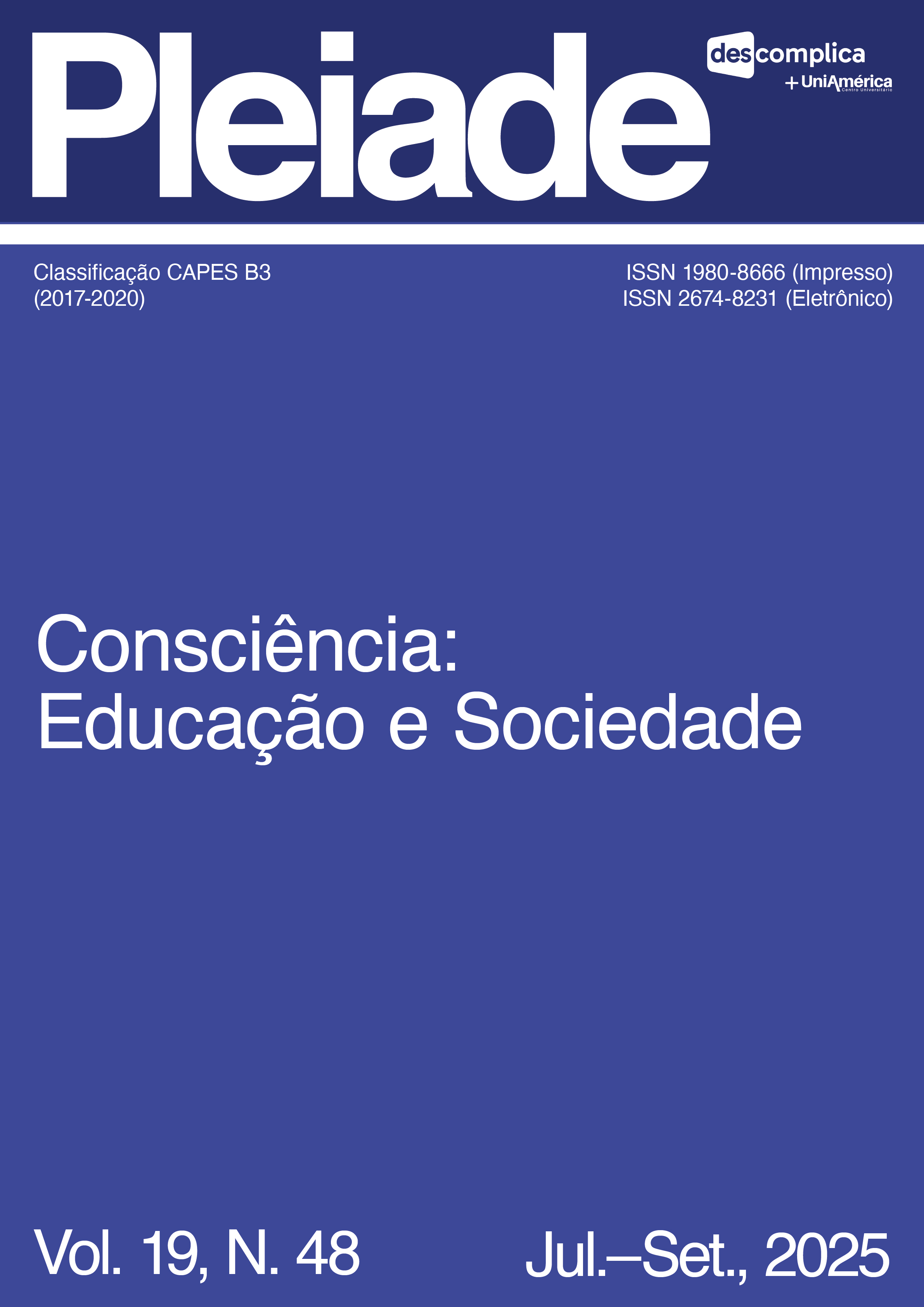 					Visualizar v. 19 n. 48 (2025): Consciência: Educação e Sociedade
				